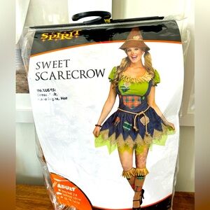 Spirit Sweet Scarecrow Costume - Green and Blue